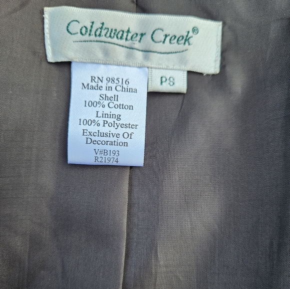 Coldwater Creek Brown Venice Embroidered Jacket - Picture 11 of 14